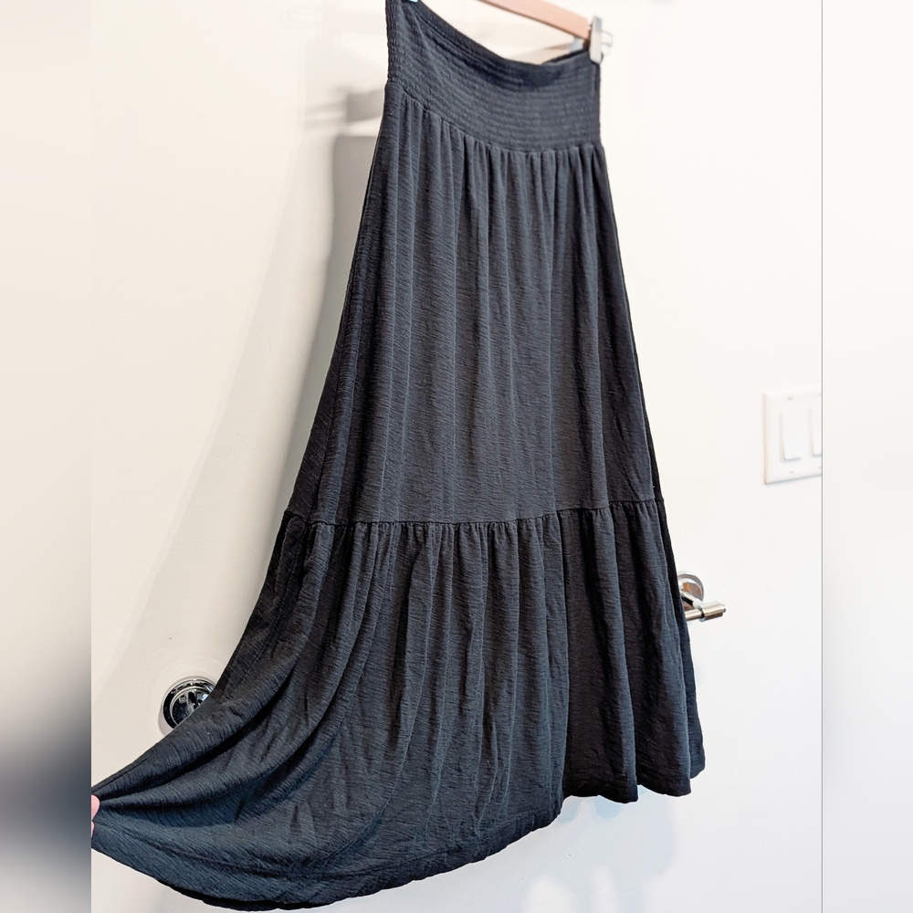 Nation Ltd. Gathered Midi Skirt - Cotton - Small